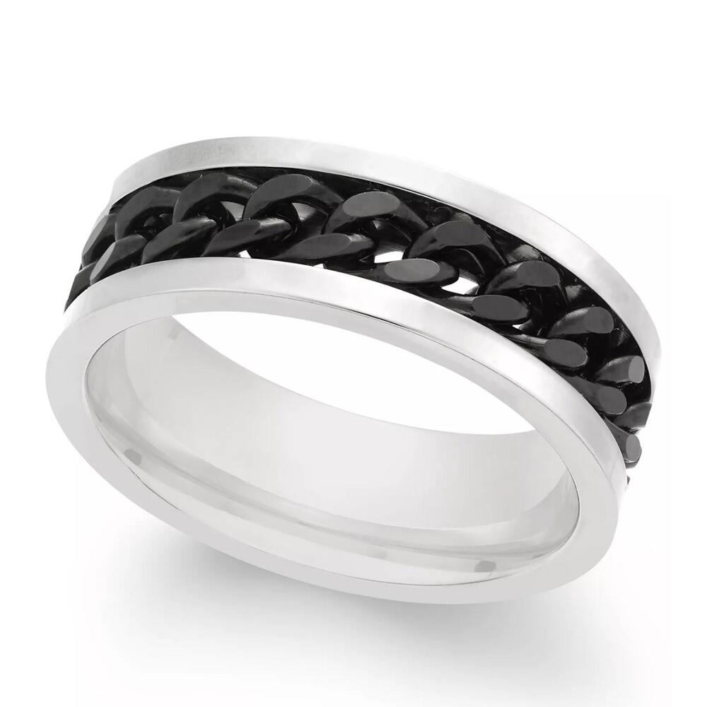 Sutton by Rhona Sutton Men's Two-Tone Chain Ring Size 10